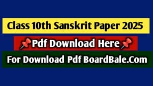 class 10th sanskrit paper 2025 mp board, mp board 10th sanskrit paper 2025, 10th sanskrit final paper 2025, sanskrit varshik paper 2025 mp board class 10